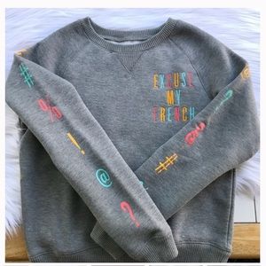 Gray sweatshirt